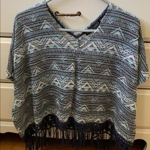 Almost Famous Knit Poncho